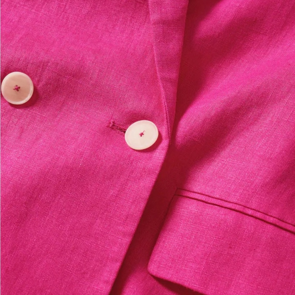 MANGO 100% Linen Blazer - Picture 5 of 5